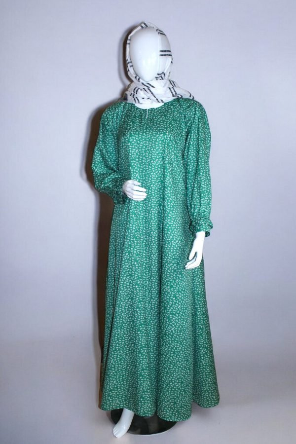 SeaGreen Bloom Abaya - Elegant and Premium Design