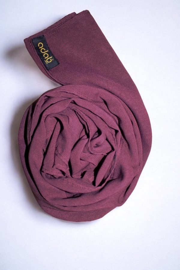 Dark purple Hijab - Image 2