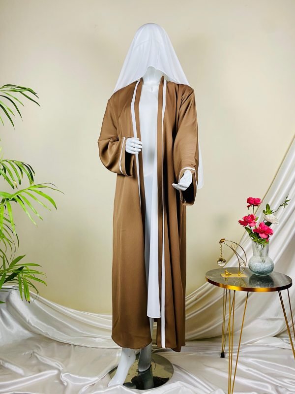 Caramel Brown Gown Abaya