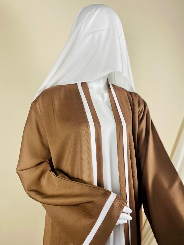 Caramel Brown Gown Abaya - Image 3